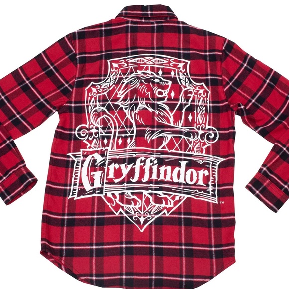 Gryffindor House Crest (Harry Potter) Flannel Shirt by Cakeworthy - Picture 2 of 2
